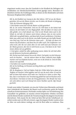 Bild der Seite - 155 - in Erzählen vom Leben im 20. Jahrhundert - Erinnerungspraxis und Erzähltraditionen in lebensgeschichtlichen Interviews am Beispiel der Region Montafon/Vorarlberg