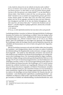 Image of the Page - 177 - in Erzählen vom Leben im 20. Jahrhundert - Erinnerungspraxis und Erzähltraditionen in lebensgeschichtlichen Interviews am Beispiel der Region Montafon/Vorarlberg