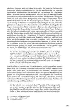 Image of the Page - 181 - in Erzählen vom Leben im 20. Jahrhundert - Erinnerungspraxis und Erzähltraditionen in lebensgeschichtlichen Interviews am Beispiel der Region Montafon/Vorarlberg