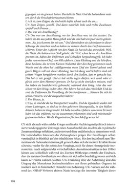 Image of the Page - 198 - in Erzählen vom Leben im 20. Jahrhundert - Erinnerungspraxis und Erzähltraditionen in lebensgeschichtlichen Interviews am Beispiel der Region Montafon/Vorarlberg