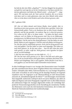 Image of the Page - 234 - in Erzählen vom Leben im 20. Jahrhundert - Erinnerungspraxis und Erzähltraditionen in lebensgeschichtlichen Interviews am Beispiel der Region Montafon/Vorarlberg