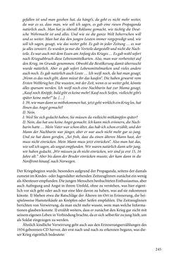 Image of the Page - 245 - in Erzählen vom Leben im 20. Jahrhundert - Erinnerungspraxis und Erzähltraditionen in lebensgeschichtlichen Interviews am Beispiel der Region Montafon/Vorarlberg