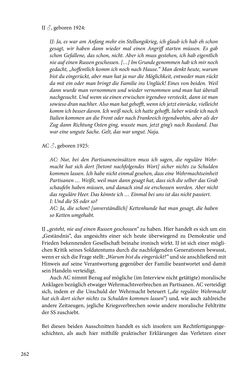 Image of the Page - 262 - in Erzählen vom Leben im 20. Jahrhundert - Erinnerungspraxis und Erzähltraditionen in lebensgeschichtlichen Interviews am Beispiel der Region Montafon/Vorarlberg