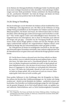 Image of the Page - 273 - in Erzählen vom Leben im 20. Jahrhundert - Erinnerungspraxis und Erzähltraditionen in lebensgeschichtlichen Interviews am Beispiel der Region Montafon/Vorarlberg