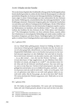 Bild der Seite - 366 - in Erzählen vom Leben im 20. Jahrhundert - Erinnerungspraxis und Erzähltraditionen in lebensgeschichtlichen Interviews am Beispiel der Region Montafon/Vorarlberg