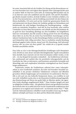 Image of the Page - 374 - in Erzählen vom Leben im 20. Jahrhundert - Erinnerungspraxis und Erzähltraditionen in lebensgeschichtlichen Interviews am Beispiel der Region Montafon/Vorarlberg