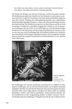 Bild der Seite - 396 - in Erzählen vom Leben im 20. Jahrhundert - Erinnerungspraxis und Erzähltraditionen in lebensgeschichtlichen Interviews am Beispiel der Region Montafon/Vorarlberg