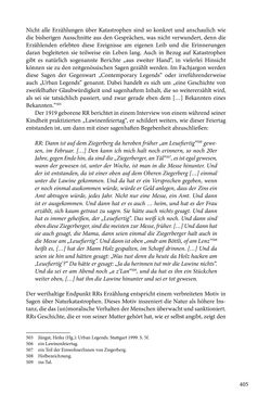 Bild der Seite - 405 - in Erzählen vom Leben im 20. Jahrhundert - Erinnerungspraxis und Erzähltraditionen in lebensgeschichtlichen Interviews am Beispiel der Region Montafon/Vorarlberg