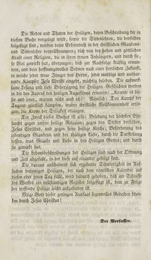 Image of the Page - (000006) - in Legenden der Heiligen auf alle Tage des Jahres - Die Herrlichkeit der katholischen Kirche, dargestellt in den Lebensbeschriebungen der Heiligen Gottes, Volume 1