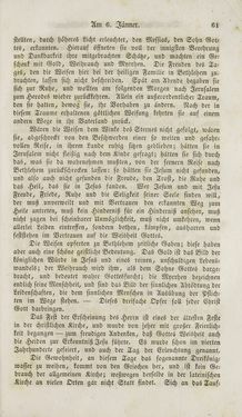 Image of the Page - 61 - in Legenden der Heiligen auf alle Tage des Jahres - Die Herrlichkeit der katholischen Kirche, dargestellt in den Lebensbeschriebungen der Heiligen Gottes, Volume 1