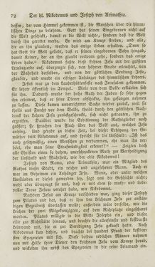 Bild der Seite - 72 - in Legenden der Heiligen auf alle Tage des Jahres - Die Herrlichkeit der katholischen Kirche, dargestellt in den Lebensbeschriebungen der Heiligen Gottes, Band 1