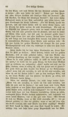 Image of the Page - 86 - in Legenden der Heiligen auf alle Tage des Jahres - Die Herrlichkeit der katholischen Kirche, dargestellt in den Lebensbeschriebungen der Heiligen Gottes, Volume 1