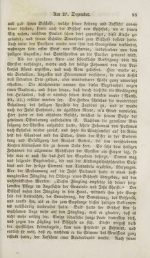 Image of the Page - 95 - in Legenden der Heiligen auf alle Tage des Jahres - Die Herrlichkeit der katholischen Kirche, dargestellt in den Lebensbeschriebungen der Heiligen Gottes, Volume 1