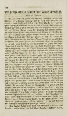 Image of the Page - 124 - in Legenden der Heiligen auf alle Tage des Jahres - Die Herrlichkeit der katholischen Kirche, dargestellt in den Lebensbeschriebungen der Heiligen Gottes, Volume 1