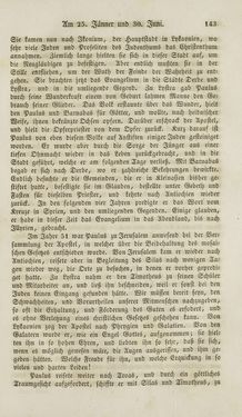 Image of the Page - 143 - in Legenden der Heiligen auf alle Tage des Jahres - Die Herrlichkeit der katholischen Kirche, dargestellt in den Lebensbeschriebungen der Heiligen Gottes, Volume 1