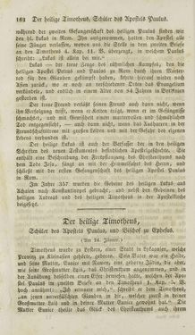 Image of the Page - 162 - in Legenden der Heiligen auf alle Tage des Jahres - Die Herrlichkeit der katholischen Kirche, dargestellt in den Lebensbeschriebungen der Heiligen Gottes, Volume 1