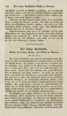 Bild der Seite - 172 - in Legenden der Heiligen auf alle Tage des Jahres - Die Herrlichkeit der katholischen Kirche, dargestellt in den Lebensbeschriebungen der Heiligen Gottes, Band 1