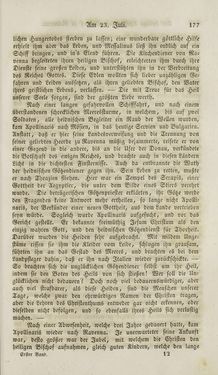 Image of the Page - 177 - in Legenden der Heiligen auf alle Tage des Jahres - Die Herrlichkeit der katholischen Kirche, dargestellt in den Lebensbeschriebungen der Heiligen Gottes, Volume 1