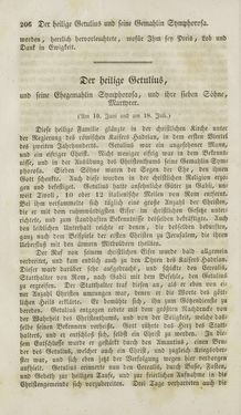 Bild der Seite - 206 - in Legenden der Heiligen auf alle Tage des Jahres - Die Herrlichkeit der katholischen Kirche, dargestellt in den Lebensbeschriebungen der Heiligen Gottes, Band 1