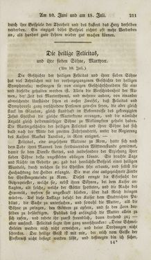 Image of the Page - 211 - in Legenden der Heiligen auf alle Tage des Jahres - Die Herrlichkeit der katholischen Kirche, dargestellt in den Lebensbeschriebungen der Heiligen Gottes, Volume 1