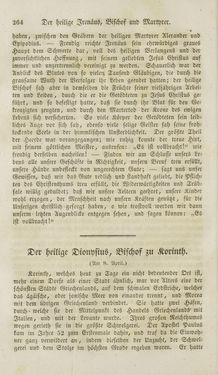 Image of the Page - 264 - in Legenden der Heiligen auf alle Tage des Jahres - Die Herrlichkeit der katholischen Kirche, dargestellt in den Lebensbeschriebungen der Heiligen Gottes, Volume 1