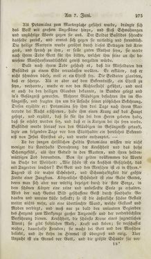 Image of the Page - 275 - in Legenden der Heiligen auf alle Tage des Jahres - Die Herrlichkeit der katholischen Kirche, dargestellt in den Lebensbeschriebungen der Heiligen Gottes, Volume 1