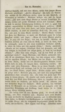 Image of the Page - 281 - in Legenden der Heiligen auf alle Tage des Jahres - Die Herrlichkeit der katholischen Kirche, dargestellt in den Lebensbeschriebungen der Heiligen Gottes, Volume 1