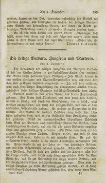 Image of the Page - 289 - in Legenden der Heiligen auf alle Tage des Jahres - Die Herrlichkeit der katholischen Kirche, dargestellt in den Lebensbeschriebungen der Heiligen Gottes, Volume 1