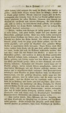Image of the Page - 297 - in Legenden der Heiligen auf alle Tage des Jahres - Die Herrlichkeit der katholischen Kirche, dargestellt in den Lebensbeschriebungen der Heiligen Gottes, Volume 1