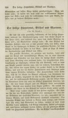 Bild der Seite - 324 - in Legenden der Heiligen auf alle Tage des Jahres - Die Herrlichkeit der katholischen Kirche, dargestellt in den Lebensbeschriebungen der Heiligen Gottes, Band 1