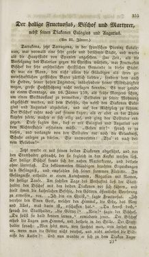 Bild der Seite - 355 - in Legenden der Heiligen auf alle Tage des Jahres - Die Herrlichkeit der katholischen Kirche, dargestellt in den Lebensbeschriebungen der Heiligen Gottes, Band 1