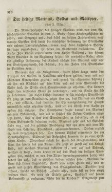 Image of the Page - 370 - in Legenden der Heiligen auf alle Tage des Jahres - Die Herrlichkeit der katholischen Kirche, dargestellt in den Lebensbeschriebungen der Heiligen Gottes, Volume 1