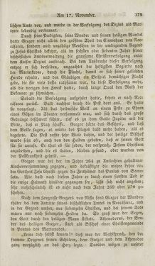 Bild der Seite - 379 - in Legenden der Heiligen auf alle Tage des Jahres - Die Herrlichkeit der katholischen Kirche, dargestellt in den Lebensbeschriebungen der Heiligen Gottes, Band 1