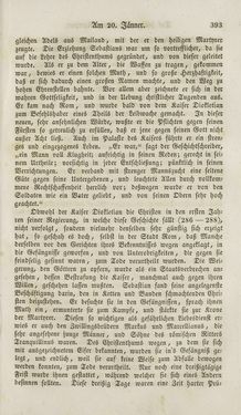 Image of the Page - 393 - in Legenden der Heiligen auf alle Tage des Jahres - Die Herrlichkeit der katholischen Kirche, dargestellt in den Lebensbeschriebungen der Heiligen Gottes, Volume 1