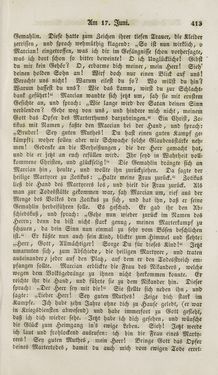 Image of the Page - 413 - in Legenden der Heiligen auf alle Tage des Jahres - Die Herrlichkeit der katholischen Kirche, dargestellt in den Lebensbeschriebungen der Heiligen Gottes, Volume 1