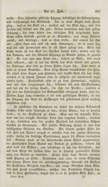 Bild der Seite - 417 - in Legenden der Heiligen auf alle Tage des Jahres - Die Herrlichkeit der katholischen Kirche, dargestellt in den Lebensbeschriebungen der Heiligen Gottes, Band 1