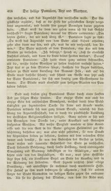 Bild der Seite - 418 - in Legenden der Heiligen auf alle Tage des Jahres - Die Herrlichkeit der katholischen Kirche, dargestellt in den Lebensbeschriebungen der Heiligen Gottes, Band 1