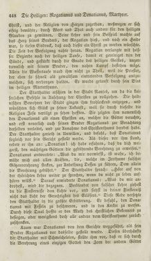 Image of the Page - 448 - in Legenden der Heiligen auf alle Tage des Jahres - Die Herrlichkeit der katholischen Kirche, dargestellt in den Lebensbeschriebungen der Heiligen Gottes, Volume 1
