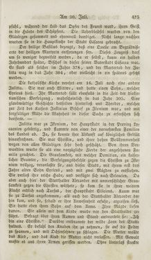 Bild der Seite - 475 - in Legenden der Heiligen auf alle Tage des Jahres - Die Herrlichkeit der katholischen Kirche, dargestellt in den Lebensbeschriebungen der Heiligen Gottes, Band 1