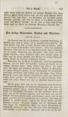 Image of the Page - 489 - in Legenden der Heiligen auf alle Tage des Jahres - Die Herrlichkeit der katholischen Kirche, dargestellt in den Lebensbeschriebungen der Heiligen Gottes, Volume 1