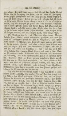 Image of the Page - 491 - in Legenden der Heiligen auf alle Tage des Jahres - Die Herrlichkeit der katholischen Kirche, dargestellt in den Lebensbeschriebungen der Heiligen Gottes, Volume 1