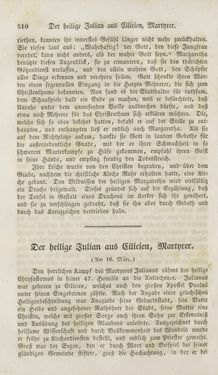 Image of the Page - 510 - in Legenden der Heiligen auf alle Tage des Jahres - Die Herrlichkeit der katholischen Kirche, dargestellt in den Lebensbeschriebungen der Heiligen Gottes, Volume 1