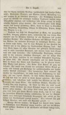 Bild der Seite - 513 - in Legenden der Heiligen auf alle Tage des Jahres - Die Herrlichkeit der katholischen Kirche, dargestellt in den Lebensbeschriebungen der Heiligen Gottes, Band 1