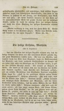 Image of the Page - 529 - in Legenden der Heiligen auf alle Tage des Jahres - Die Herrlichkeit der katholischen Kirche, dargestellt in den Lebensbeschriebungen der Heiligen Gottes, Volume 1