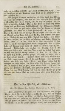 Image of the Page - 551 - in Legenden der Heiligen auf alle Tage des Jahres - Die Herrlichkeit der katholischen Kirche, dargestellt in den Lebensbeschriebungen der Heiligen Gottes, Volume 1