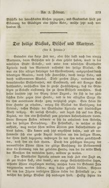 Bild der Seite - 573 - in Legenden der Heiligen auf alle Tage des Jahres - Die Herrlichkeit der katholischen Kirche, dargestellt in den Lebensbeschriebungen der Heiligen Gottes, Band 1