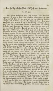 Bild der Seite - 599 - in Legenden der Heiligen auf alle Tage des Jahres - Die Herrlichkeit der katholischen Kirche, dargestellt in den Lebensbeschriebungen der Heiligen Gottes, Band 1