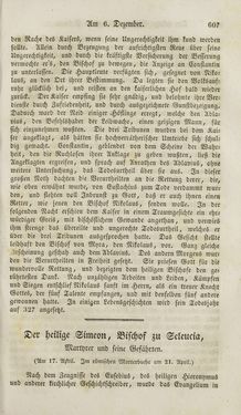 Bild der Seite - 607 - in Legenden der Heiligen auf alle Tage des Jahres - Die Herrlichkeit der katholischen Kirche, dargestellt in den Lebensbeschriebungen der Heiligen Gottes, Band 1