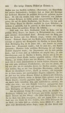 Image of the Page - 608 - in Legenden der Heiligen auf alle Tage des Jahres - Die Herrlichkeit der katholischen Kirche, dargestellt in den Lebensbeschriebungen der Heiligen Gottes, Volume 1