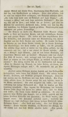 Image of the Page - 611 - in Legenden der Heiligen auf alle Tage des Jahres - Die Herrlichkeit der katholischen Kirche, dargestellt in den Lebensbeschriebungen der Heiligen Gottes, Volume 1